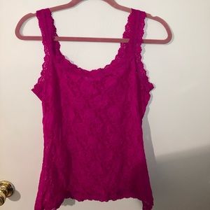 Hanky Panky Classic Lace Cami in Belle Pink